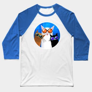 Three Cool Cats Baseball T-Shirt